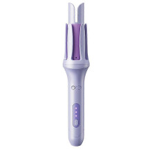 Rizador de pelo, rizador de 32 mm, tenazas giratorias de 360 grados, rizador automático para cabello largo, doble protección anti-quema