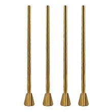Paquete de 4 pajitas de acero inoxidable con agitador creativo, reutilizables para cócteles, batidos y bebidas frías.