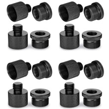 8 Pcs Mic Thread Adapter 5/8 Female to 3/8 Male and 3/8 Female to 5/8 Male Screw Adapter Thread for Mic Stand Mount