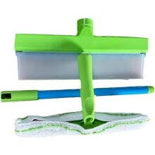 Kit de limpiacristales de silicona reciclable, herramienta de limpieza de ventanas con cepillo, limpiador de cristales con limpiacrista