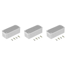 3X Diecast Aluminium Electronics Project Box Case Enclosure Instrument 1590A Style Guitar Effects Aluminium Stomp Box