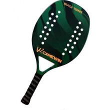 (A01) 100% Carbon Fiber Tennis Beach Racket With Bag Durable Elastic Material EVA Foam