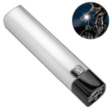 Mini ladattava LED-taskulamppu, USB-latausvirtalähde, kannettava valkoinen retkeilyyn