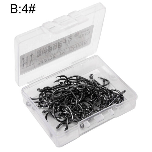 Σετ 50 τεμαχίων Sharp Barb Hooks, Μονόκεφαλα Jig Hooks από χάλυβα υψηλής περιεκτικότητα