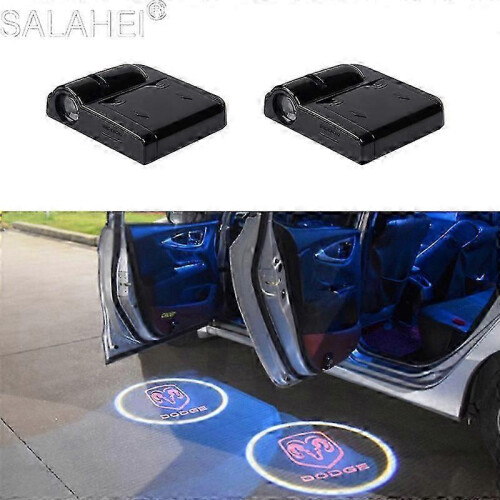 2 τεμάχια LED φως πόρτας αυτοκινήτου λάμπες καλωσορίσματος ασύρματος προβολέας 1