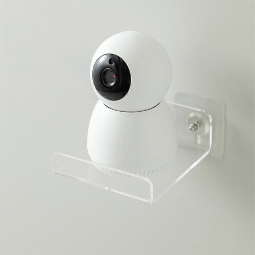 Wall Mount Floating Stand Shelf for Security Camera Mini Speaker Other Small Items 1