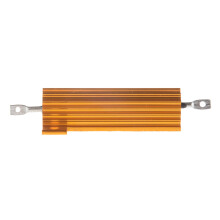 3X 50 Watt 8 Ohm 5% Aluminum Housed Wirewound Power Resistor Gold Tone