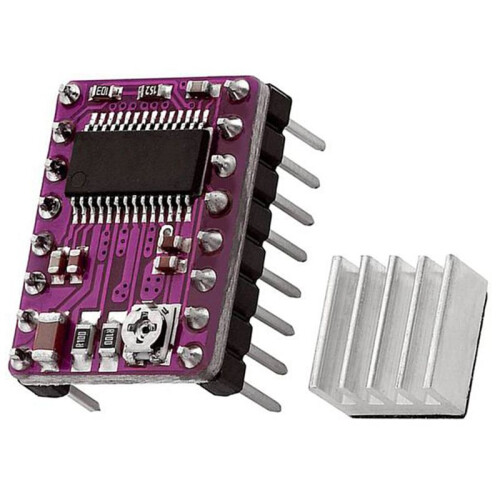 5Pcs Stepper Motor Driver Board StepStick DRV8825 Stepping Driver Controller Step Engine Module Radiator Heat Sink 2