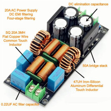 3X AC EMI Filter Audio Power Amplifier EMC EMI Electromagnetic Interference Purify Power Differential Mode Common,20A