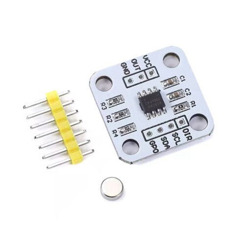 AS5600 Magnetic Encoder Magnetic Induction Angle Measurement Sensor Module 12bit High Precision with Magnet 1set