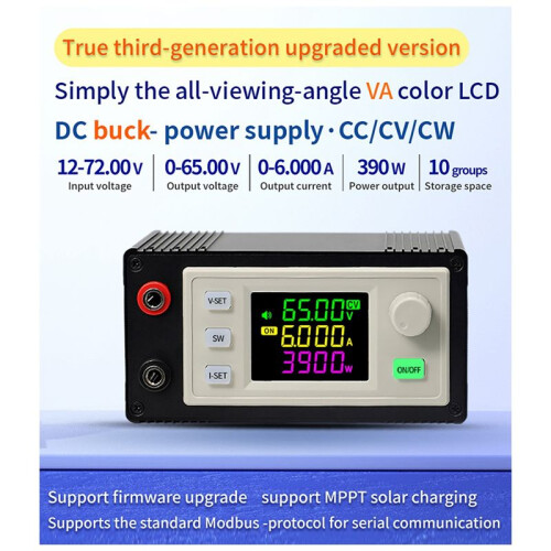 New CNC Adjustable  Regulated Power Supply Constant Voltage & Current Step-Down Module XY6506X(65V 6A 390W) 2