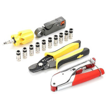 5-piece Suit Hand Compression Crimping Tool Crushing Clamp with Wire Stripping P