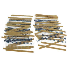 1280 Stks/Doos 64 Waarden Weerstand Kit 1% Metaalfilm Weerstand Assortiment Kit Set 1 Ohm-10 Mohm Weerstand Samples Kit