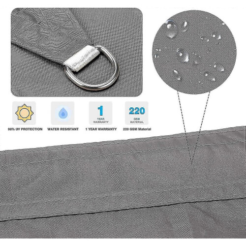 2x Rectangular Sail, Uv Canopy for En Patio Outdoor Patio Swi 2