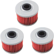 Confezione da 3 filtri olio per Honda TRX350 TRX400 EX CB400 ATC250ES TRX500 Rancher Foreman, ricambio HF113 KN113
