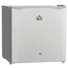 46L Lockable Countertop Mini Fridge with Key, Adjustable Temp 0-8°C Small Refrigerator with Chill Box, Reversible Door for Office & Bedroom, Grey