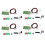 4X KA2284 Audio Level Meter Level Indicating Suit LED Indicator DIY Kit for 1