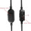 2M Replacement Audio Cable for  GPRO X, G233, G433 Headphones Includes Volume Control and Mute Function Black 4