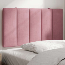 vidaXL Kopfteil-Kissen "Hanko" Rosa 90 cm Samt