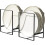 2 Pack Plate Holders Organizers Upright Cabinet Dish Drying Rack 1