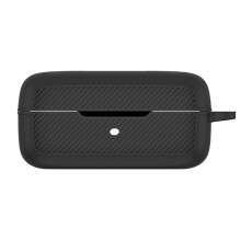 Silicone Case for EarFun Air Pro 3 Shockproof Silicone Wireless Tooth Headphone Protective Cover with Hook Black
