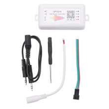 LED SP107E Controlador Tira de Luz de la AplicacióN Inteligente WS2811 / 2812B Regulador de MúSica LED de AtenuacióN