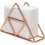 Triangular Metal Napkin Holder for Kitchen and Dining Table, Modern Tabletop Tissue Organizer 1