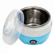 1L Automatic Electronic Stainless Steel Yogurt Maker for Home Use with CN Plug, Blue, Compact and Easy to Use