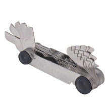 Metric and Imperial Thread Gauge, Integrated Screw Gauge for Measuring Threads, Durable Metal Tool