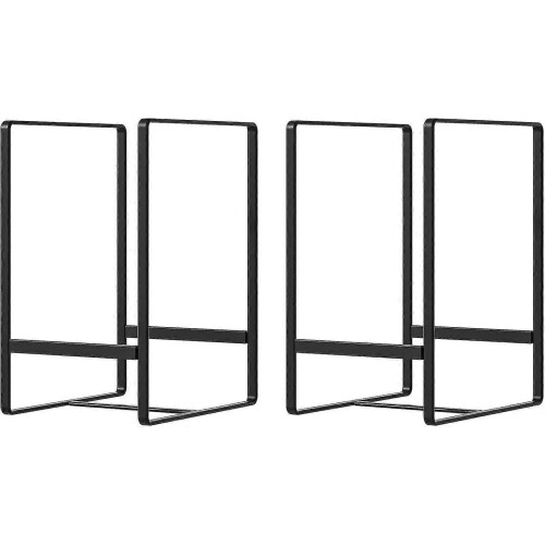 2 Pack Plate Holders Organizers Upright Cabinet Dish Drying Rack 1