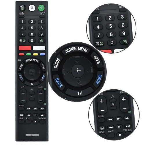 TV Remote Controller with Voice Function for KD43X7500F and KD49X7500F Replacement, Black 1