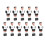 11Pcs 1.4m Table Soccer Player Figures Replacement Accessory for Foosball Game Machine 1