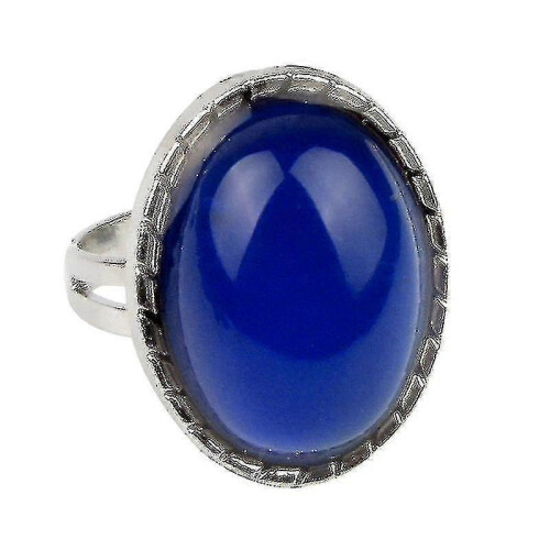 Adjustable Mood Ring, Retro Color Changing Gem Style Ring, Temperature Sensitive Fashion Accessory 1