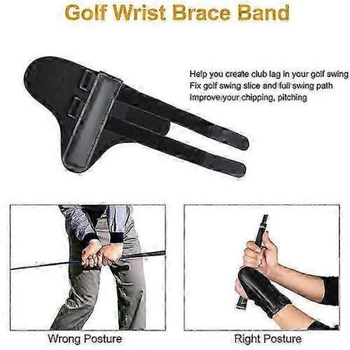Golf Wrist Trainer for Swing Training Aid, Adjustable Wrist Support for Golf Practice and Stroke Control 2