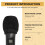 100 Pcs Disposable Microphone Covers, Windscreen Mic Covers, Handheld Microphone Protective Cap for Karaoke 3