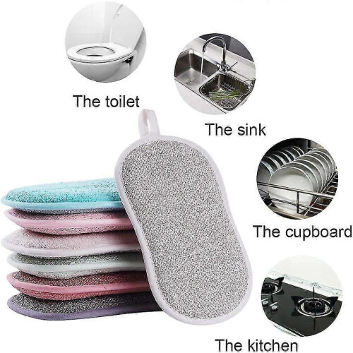 Microfiber Scrub Sponges 12 Pack Non Scratch Dish Cleaning Pads for Kitchen Use and Everyday Washing 2