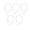 5x Universal Small Clamp  Ear Hook Loop Clip Replacement Clear 1