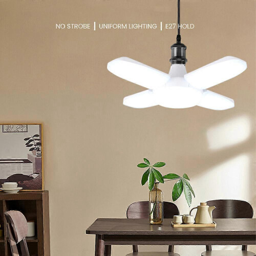 E27 LED Garage Light Bulb 60W Deformable Ceiling Fixture Lights Workshop Lamp 2