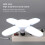 E27 LED Garage Light Bulb 60W Deformable Ceiling Fixture Lights Workshop Lamp 4