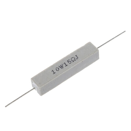 15 Pcs 10W Watt 15 Ohm 5% Wirewound Ceramic Cement Resistor 1