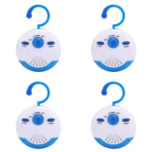 4X Radio de Ducha Impermeable, Radio FM Portátil con Altavoz Incorporado para Baño, Cocina, Navegación, Senderismo, Altavoz de Ducha