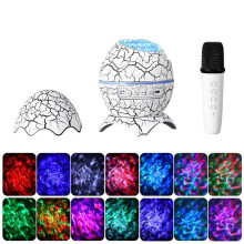 Karaoke Speaker Home Karaoke Microphone Outdoor Camping KTV Bedroom Atmosphere Light Projection Lamp