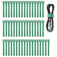 400pcs 6in Green Reusable Adjustable Anti-Slip Nylon Hook&Loop Plant Ties, Heavy-Duty & Plant-Safe.