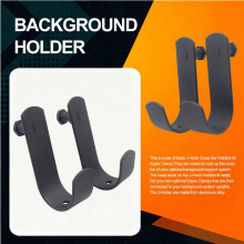 1 Pair Background Holder J-Hooks Bar Holders for Super Clamp / Bar Boom / Photography Light Stand