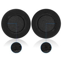 4x Capa de Almofada de Almofadas de SubstituiçãO com Couro de Proteína para Fone de Ouvido para Jogos Virtuoso RGB SE Sem Fio SOMENTE Preto