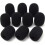 1000Pcs Microphone Headset Grill Windshield Sponge Foam Black Mic Cover 30mmx8mm 3