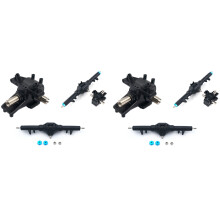 2X Metal Differential Gear Front Rear Wave Box Hydraulic Transmission Box RC Car Accessories for 12428 12423,2