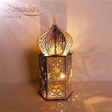 Eid Mubarak Wooden Ornament 2023 Ramadan Decorations for Home Islamic Muslim Party