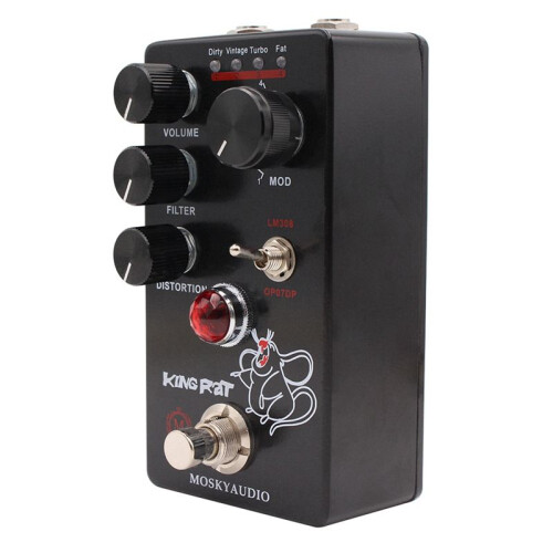 MOSKYAUDIO KING RAT Guitar Effects Pedal Distortion True Bypass Circuit Guitar Processor Accessories 2
