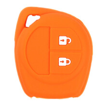 Silicon Car Key Cover for SX4 Swift Grand Vitara Liana Celerio Jimny Key Case Keychain Alarm, Orange